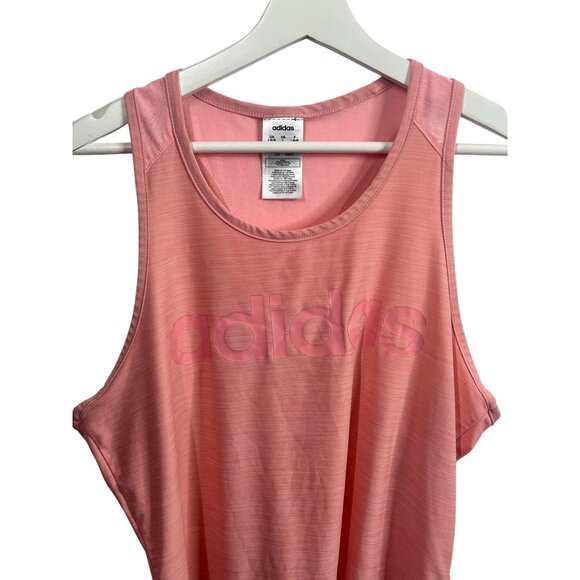 Adidas Pink Oversized Logo Tank Size Large Sleeveless Gym Top - Picture 10 of 14
